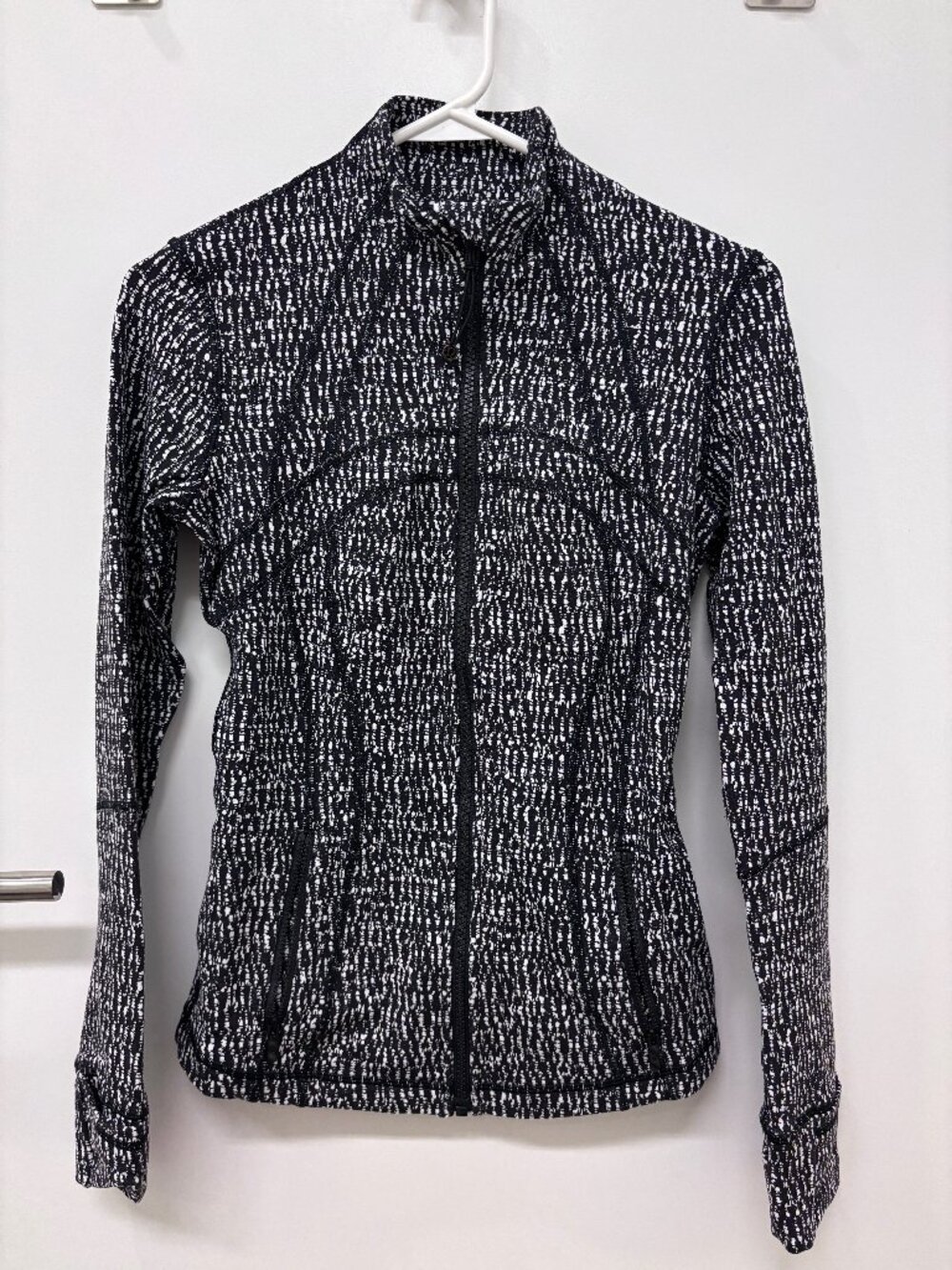 lululemon Define Jacket Jacquard Black/White Size 4